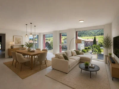 Soggiorno; luce naturale, stile moderno, vista