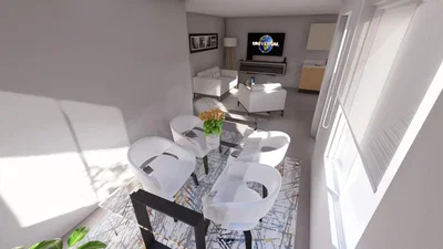 Sala de estar; luz natural, estilo moderno