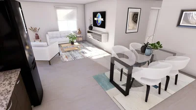 Wohnzimmer; tageslicht, moderner stil