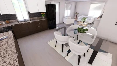 Küche; küchengeräte, tageslicht, moderner stil