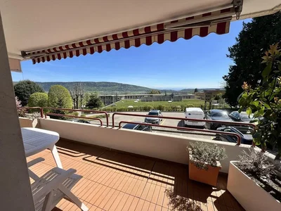 Balcony; view, natural light, tile floor