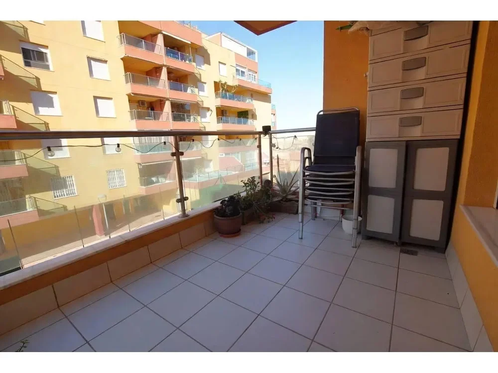 Balkon; pločice, pogled