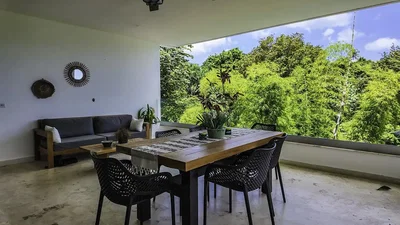 Terrasse; vue, lumière naturelle, style moderne