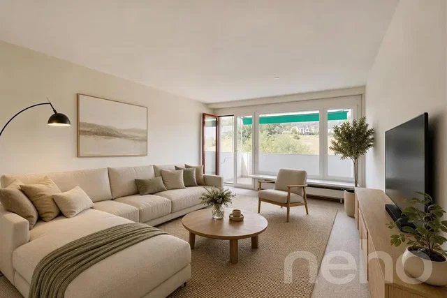 Living room; natural light, modern style, wood floor