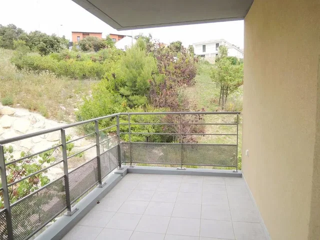 Balcony; tile floor, view