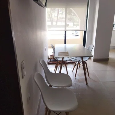 Living room; tile floor, natural light