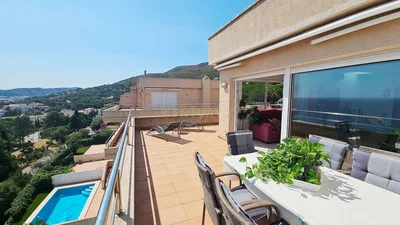 Terrasse; blick, tageslicht