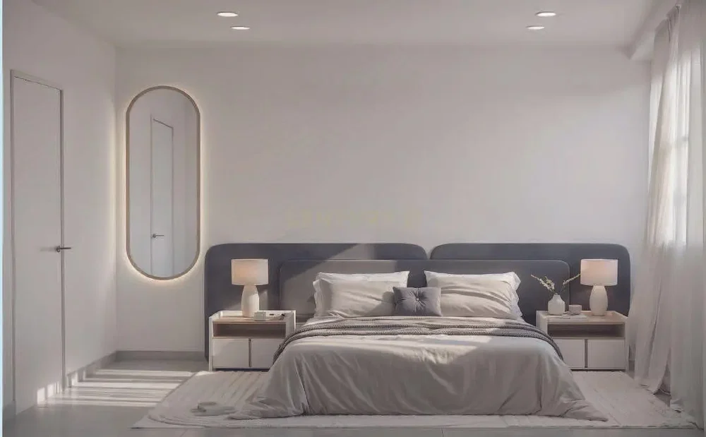 Slaapkamer; natuurlijk licht, moderne stijl