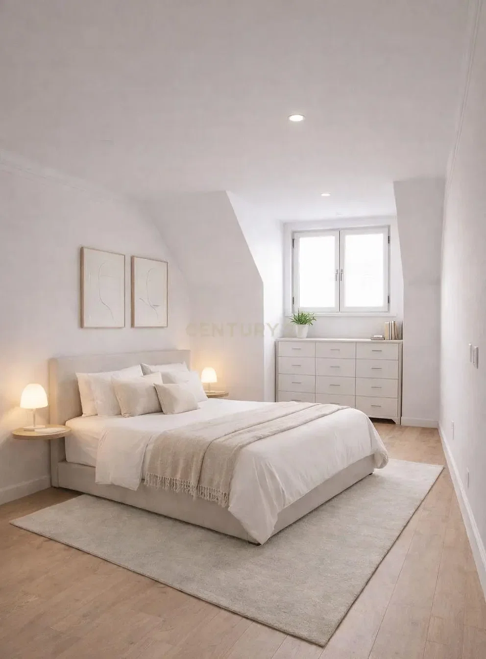 غرفة نوم; ضوء طبيعي, أرضية خشبية, أسلوب عصري