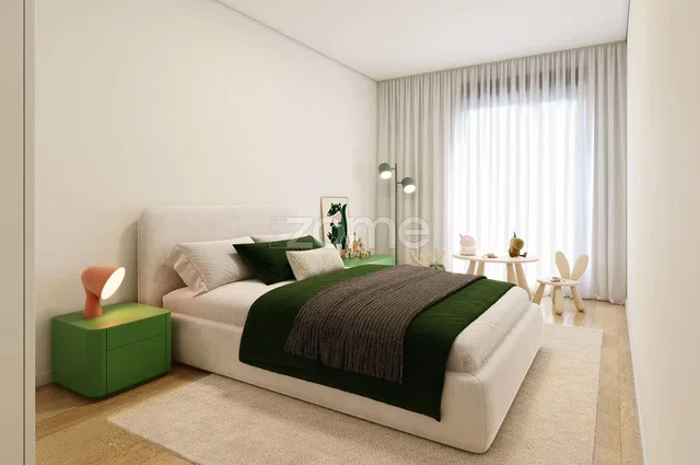 Slaapkamer; natuurlijk licht, moderne stijl