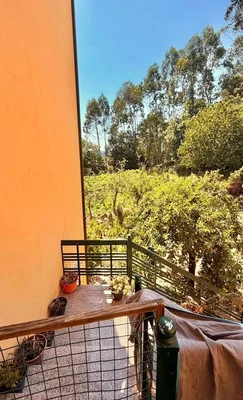 Balkon; výhled, přirozené světlo