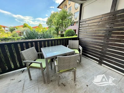 Balcony; view, tile floor, natural light
