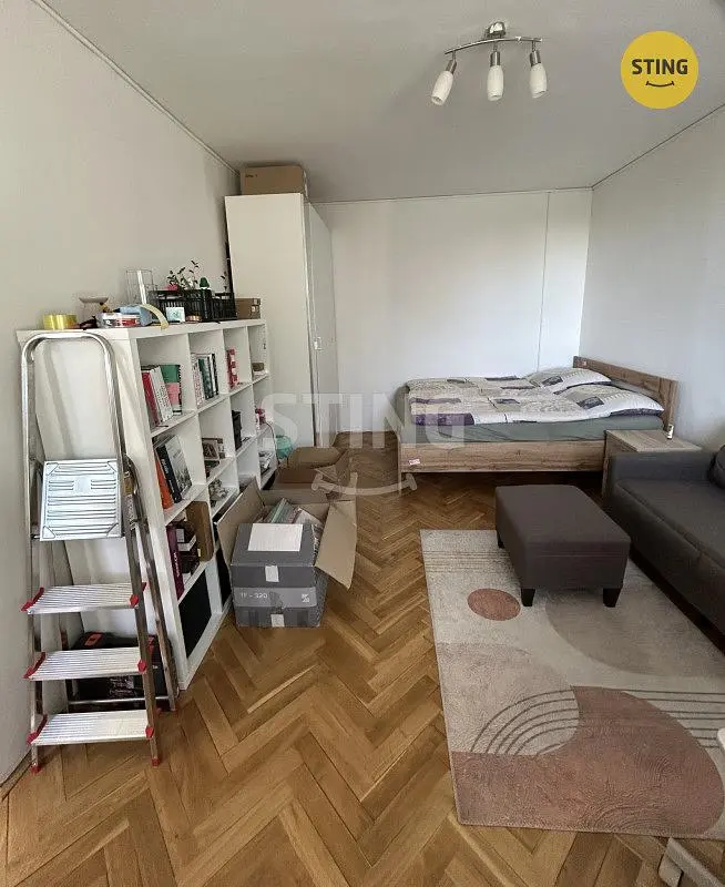 Bedroom; wood floor, needs renovation