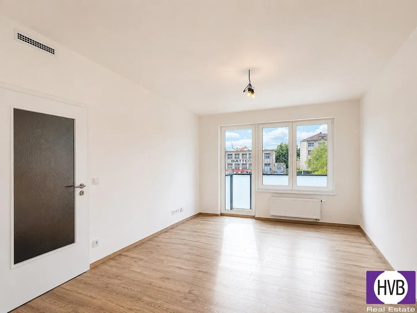 Living room; wood floor, natural light, view