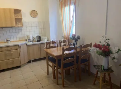 Kitchen; tile floor, kitchen appliances