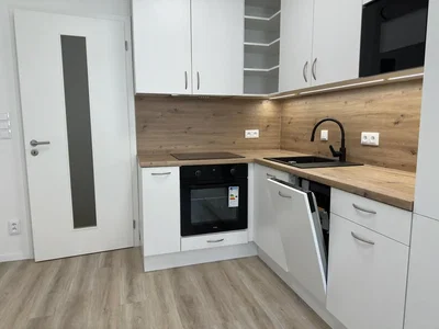 Küche; küchengeräte, holzboden, renoviert, tageslicht