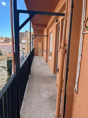 Balcony; view, tile floor