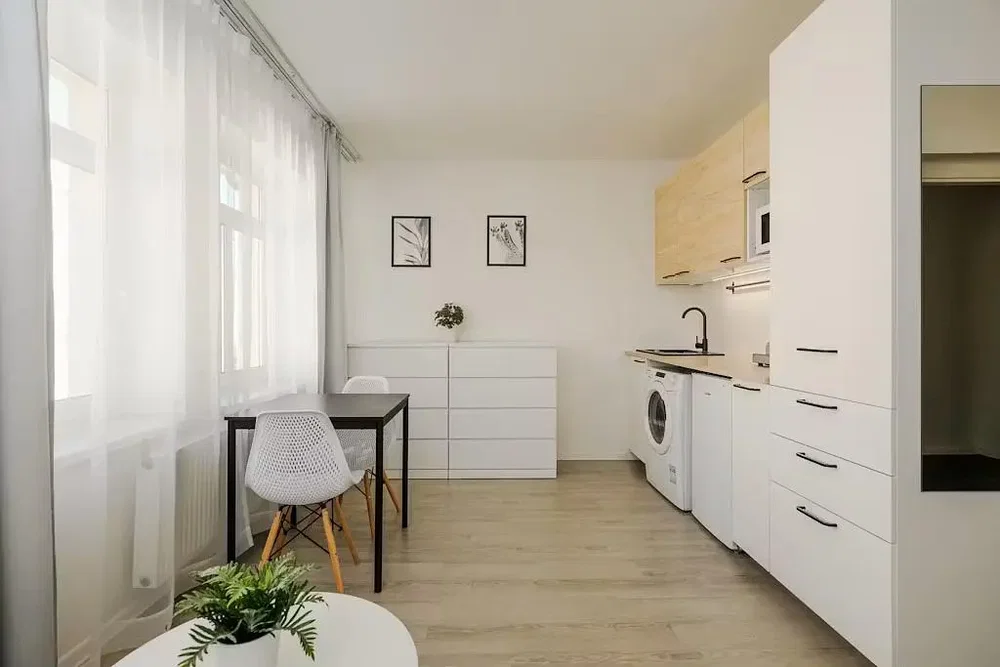 Cozinha; eletrodomésticos, luz natural, estilo moderno