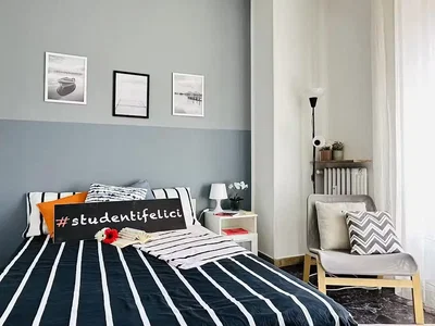 Bedroom; modern style, natural light, wood floor