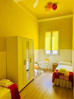 Bedroom; wood floor, natural light