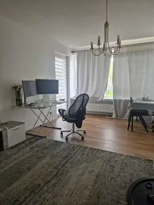 Living room; wood floor, natural light