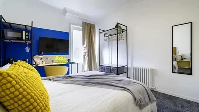 Schlafzimmer; tageslicht, moderner stil