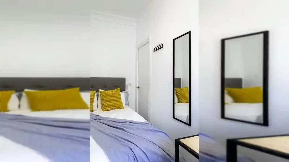 Schlafzimmer; tageslicht, moderner stil