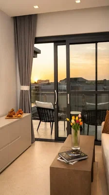 Sala de estar; vista, luz natural