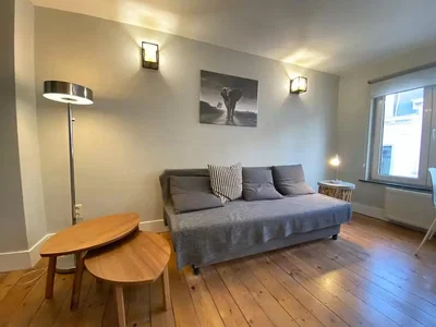 Soggiorno; pavimento in legno, luce naturale
