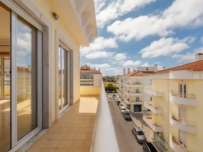 Balkon; blick, fliesenboden