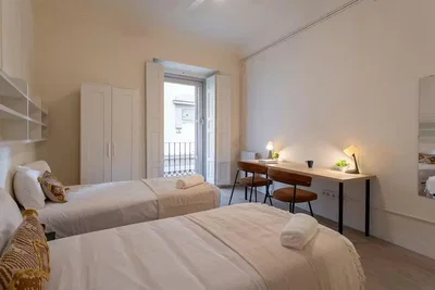 Bedroom; natural light, wood floor