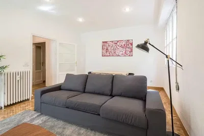 Living room; natural light, wood floor