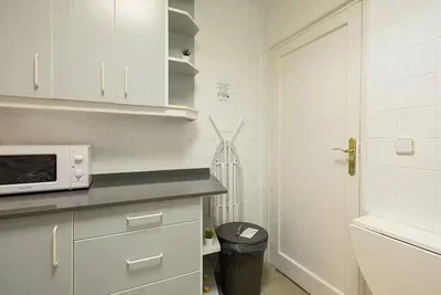 Kitchen; kitchen appliances, tile floor