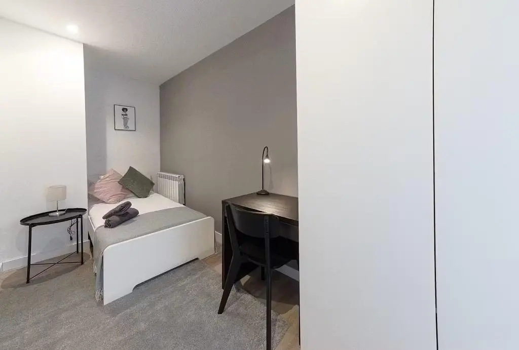 Bedroom; natural light, wood floor
