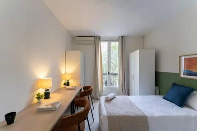 Schlafzimmer; tageslicht, moderner stil