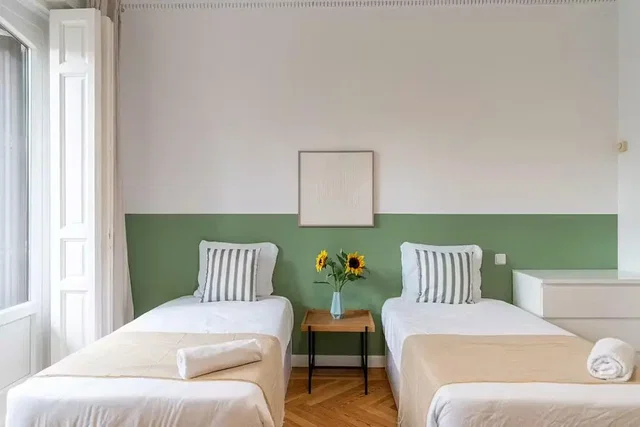 Bedroom; natural light, wood floor