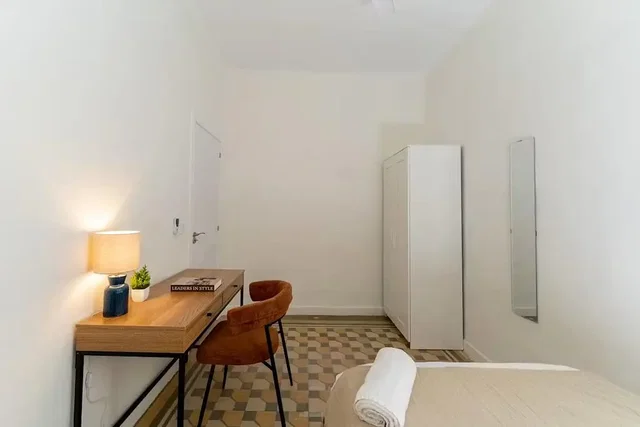 Bedroom; natural light, wood floor