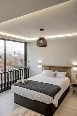Dormitorio; vista, luz natural, estilo moderno