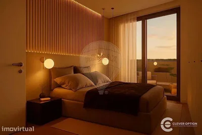 Slaapkamer; natuurlijk licht, moderne stijl