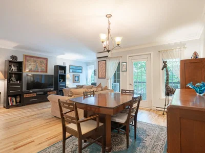 Living room; wood floor, natural light