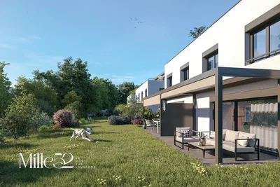 Huis en omgeving; natuurlijk licht, moderne stijl