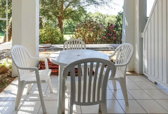 Terrace; tile floor, natural light, view