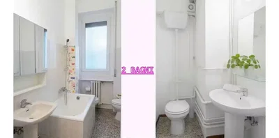 Badezimmer; fliesenboden, tageslicht