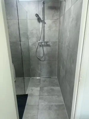 Toilettes; carrelage, rénové, lumière naturelle