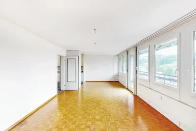 Wohnzimmer; holzboden, tageslicht