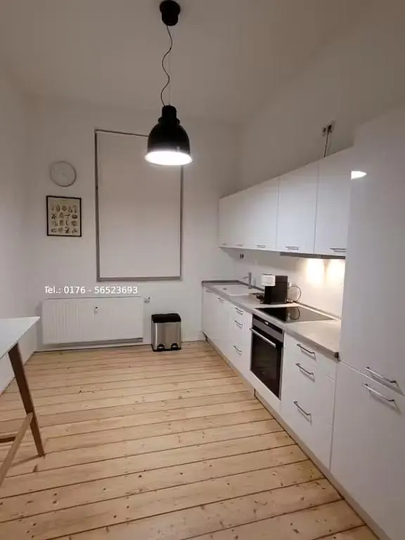 Kitchen; wood floor, natural light, renovated, kitchen appliances