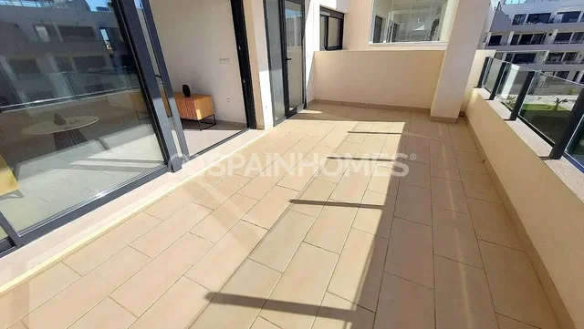 Balcony; tile floor, view, natural light