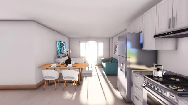 Cozinha; eletrodomésticos, luz natural, estilo moderno