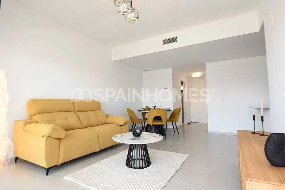 Living room; tile floor, natural light, modern style