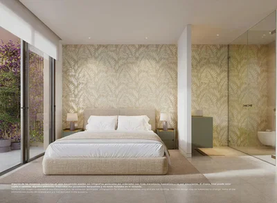 Bedroom; natural light, modern style